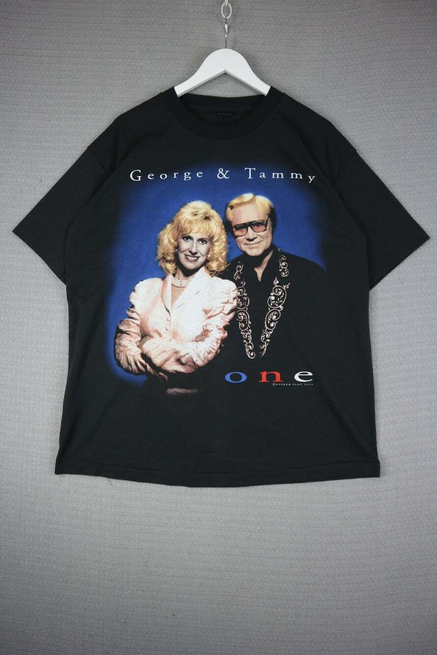 Vintage 1990s George Jones Tammy Wynette "One" Album Shirt XL Fruit of the Loom